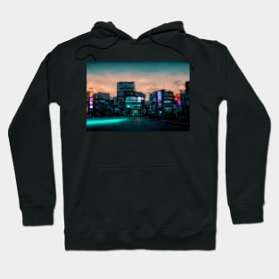 Tokyo City Street View With Neon signs / Tokyo, Japan Hoodie